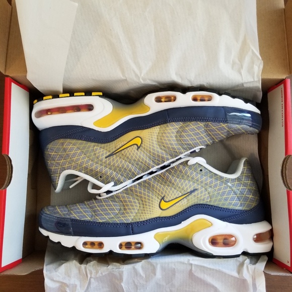 Nike Air Max Plus OG Steel Yellow Mens Size 11 - Picture 6 of 7